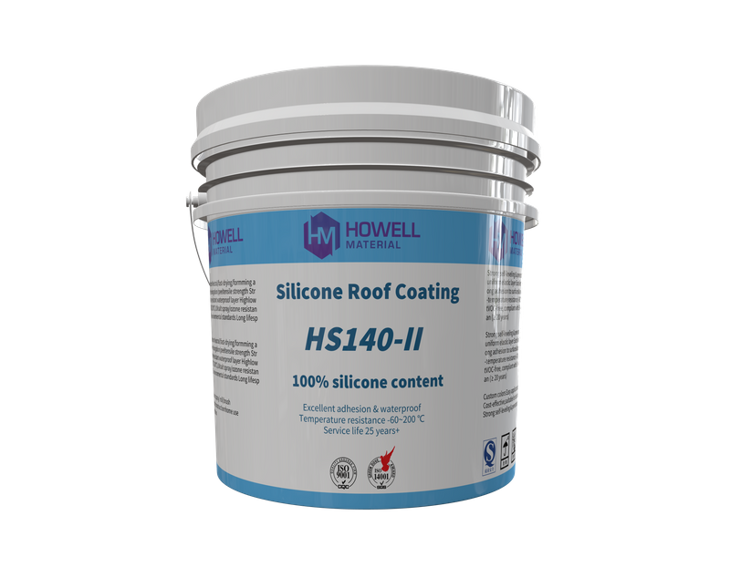  HS140-II alto sólidos recubrimiento del techo contra el estanque de agua: impermeabilización definitiva y protección UV de larga duración para todos los tipos de techos