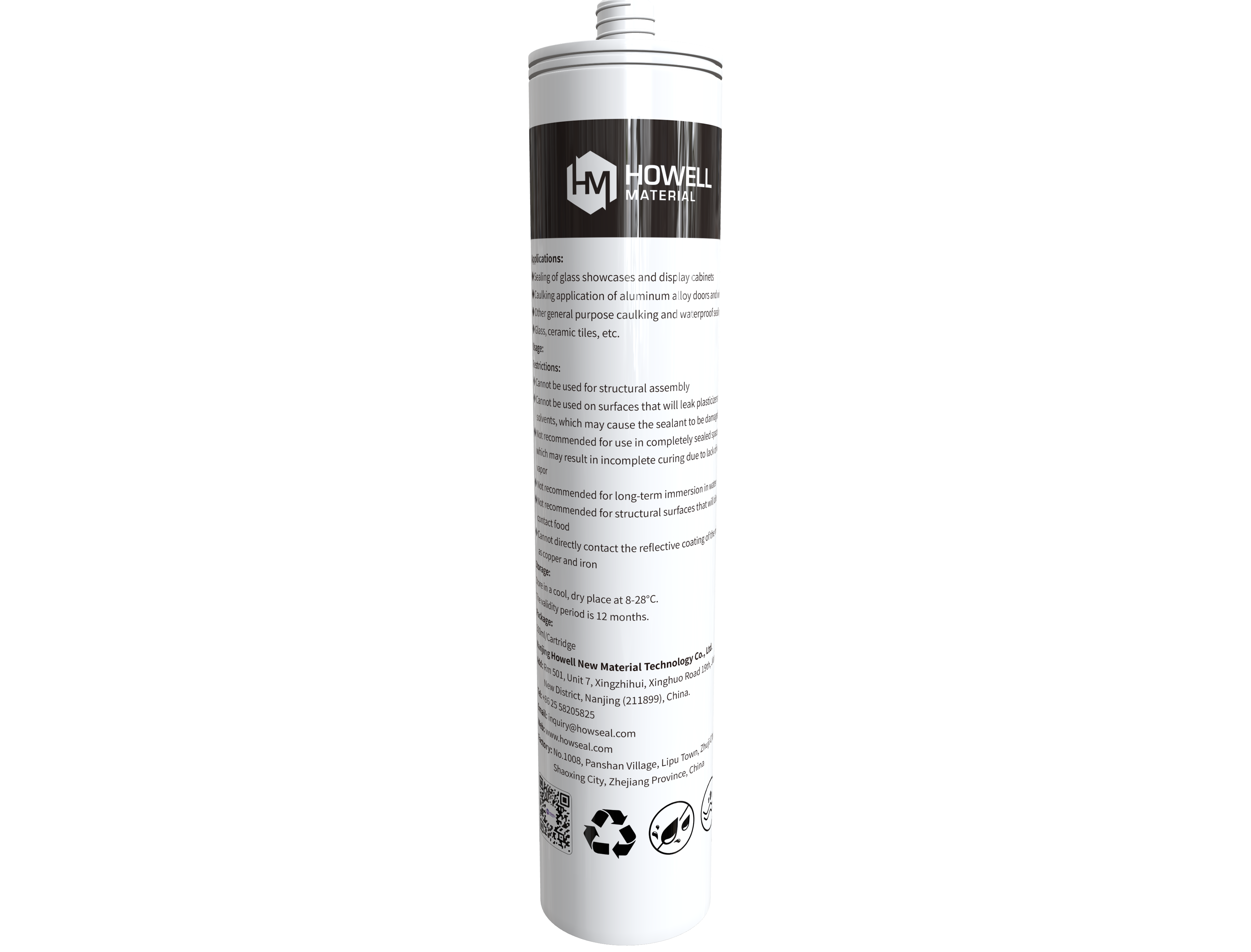 Sellador de silicona de cura neutral con tipo de alcoxi para la decoración del hogar