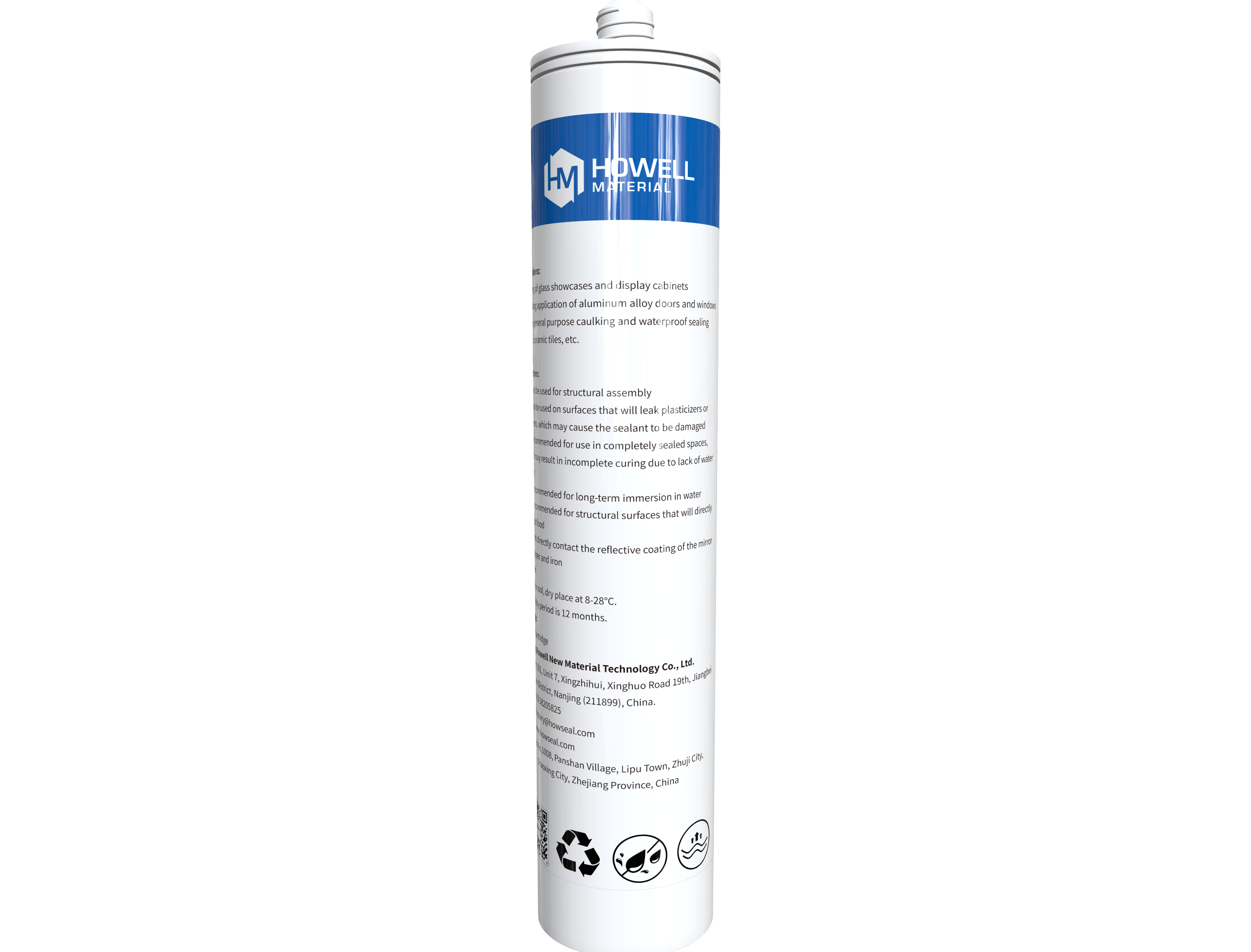 NA100 Sellador de silicona neutral de propósito general NA100 para la decoración del hogar