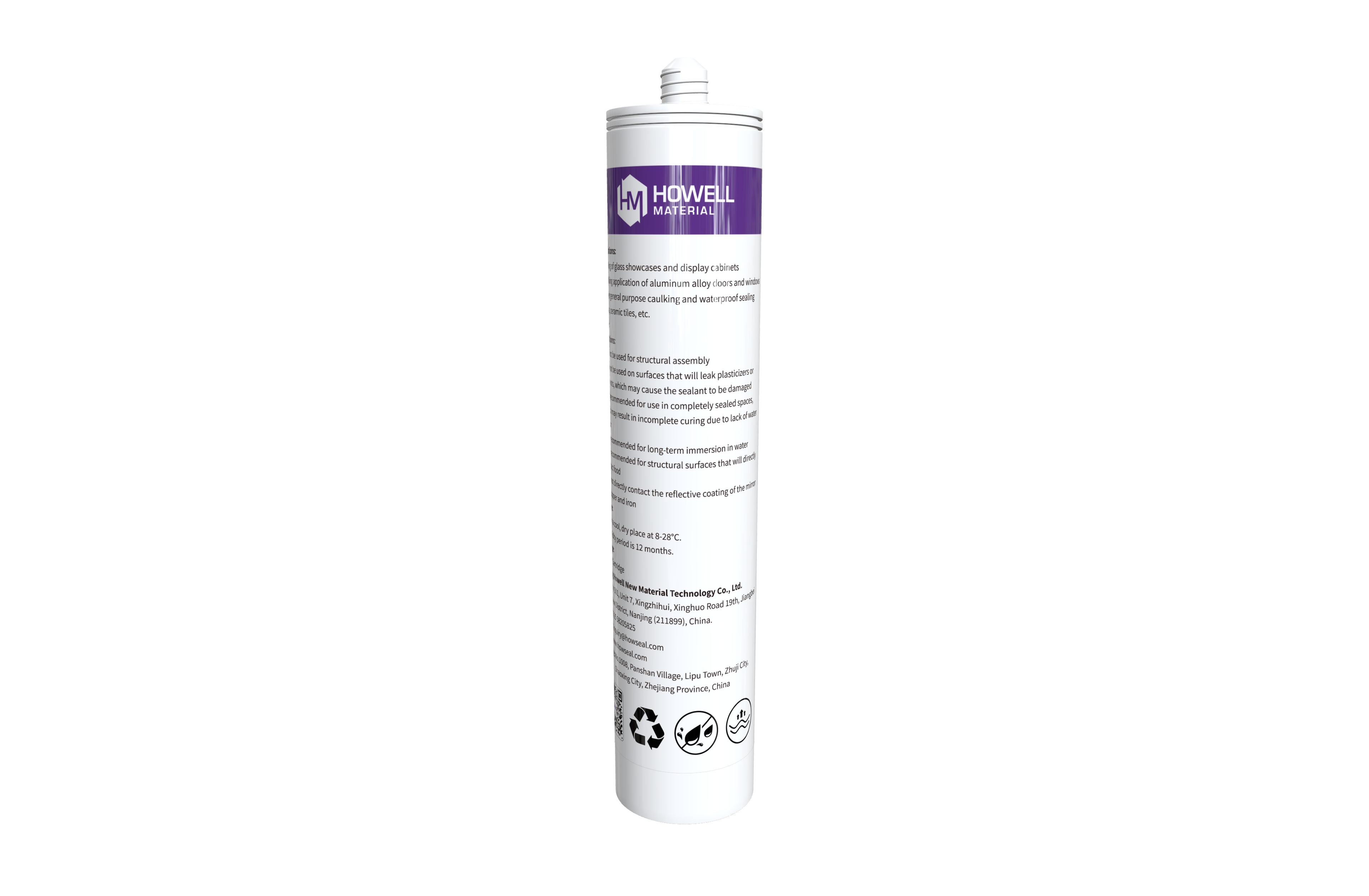 AA500F Propósito general Acetoxi Cure Sellador de silicona