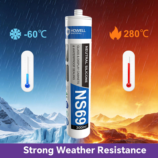  600 ° F Temture Sellador de silicona para construcción, decoración e industirsl aplicación