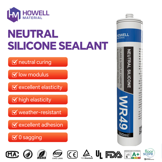 Selladores de silicona altamente resistentes a la intemperie WR49 para aplicaciones arquitectónicas, decorativas e industriales