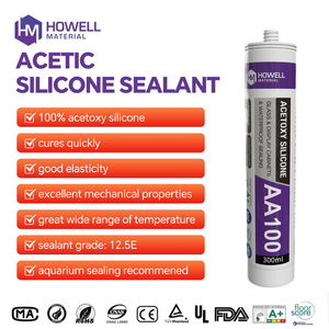 Sellador acetoxi de alto rendimiento 100% silicona AA100